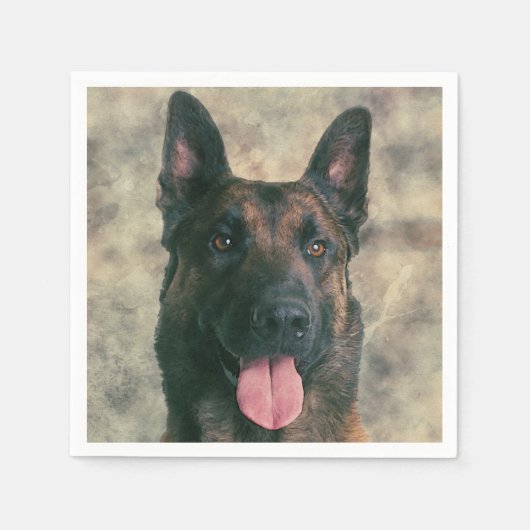 Belgische Malinois - Belgische herder - Maligator Servet (Voorkant)