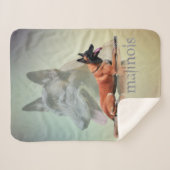 Belgische Malinois - Belgische herder - Maligator Sherpa Deken (Voorkant (horizontaal))