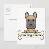 Belgische Malinois Briefkaart (Voorkant / Achterkant)