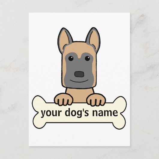 Belgische Malinois Briefkaart (Voorkant)