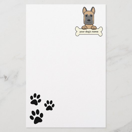 Belgische Malinois Briefpapier (Voorkant)