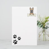 Belgische Malinois Briefpapier (Staand voorkant)
