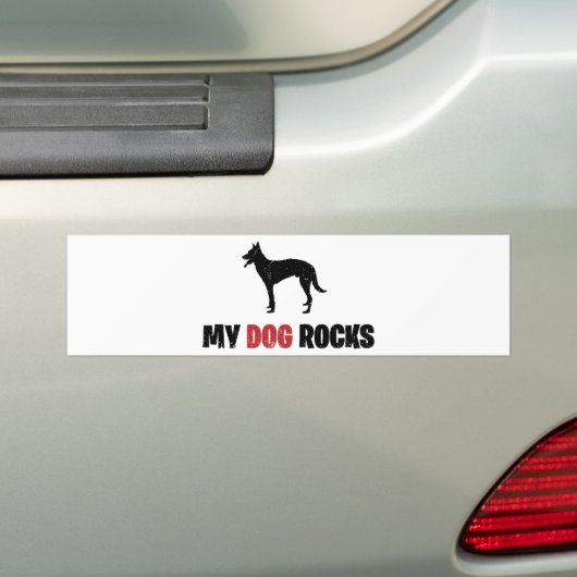 Belgische Malinois Bumpersticker (Op auto)