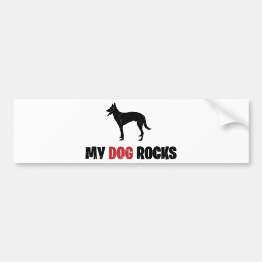 Belgische Malinois Bumpersticker (Voorkant)