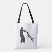 Belgische Malinois Canvas tas (Achterkant)