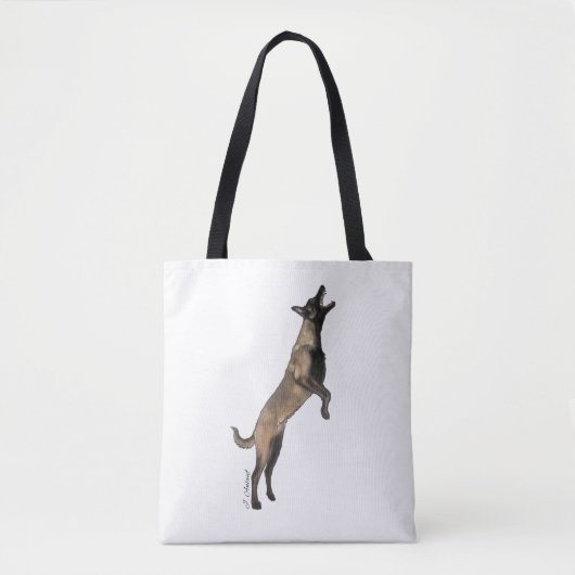 Belgische Malinois Canvas tas (Voorkant)