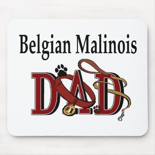 Belgische Malinois Dad Gifts Muismat (Voorkant)