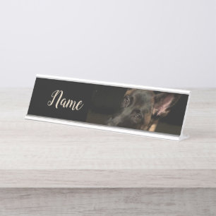 Belgische Malinois Dog Bureau Naambordje