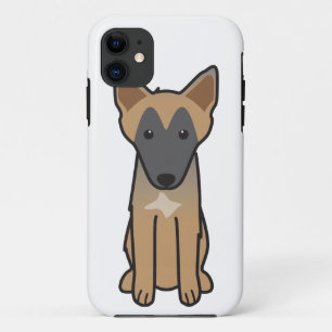 Belgische Malinois Dog Cartoon iPhone 11 Hoesje