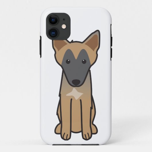Belgische Malinois Dog Cartoon Case-Mate iPhone Case (Achterkant)