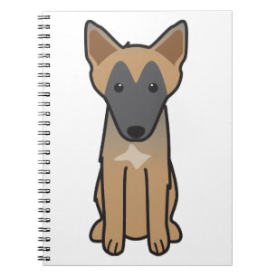 Belgische Malinois Dog Cartoon Notitieboek