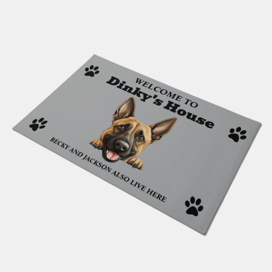 Belgische Malinois Dog Deurmat (Schuin)