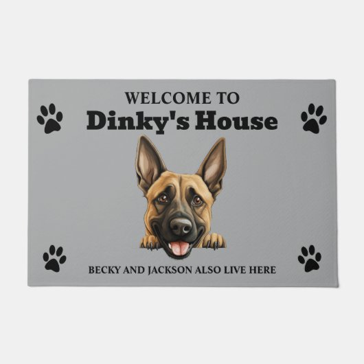 Belgische Malinois Dog Deurmat (Voorkant)