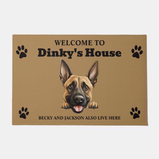 Belgische Malinois Dog Deurmat (Voorkant)