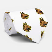 Belgische Malinois Dog Mascot Stropdas (Opgerold)