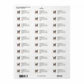 Belgische Malinois Etiket (Full Sheet)