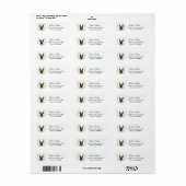 Belgische Malinois Eucalyptusblad Krans Etiket (Full Sheet)