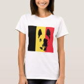Belgische Malinois Flag Tee Shirt (Voorkant)