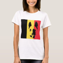 Belgische Malinois Flag Tee Shirt