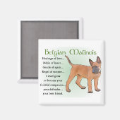 Belgische Malinois Gifts Magneet (Voorkant / Achterkant)