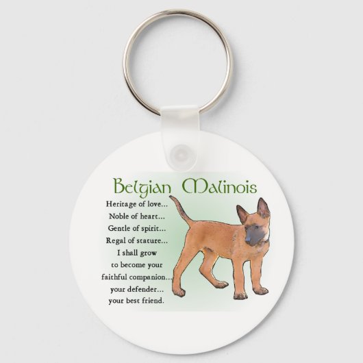 Belgische Malinois Gifts Sleutelhanger (Voorkant)