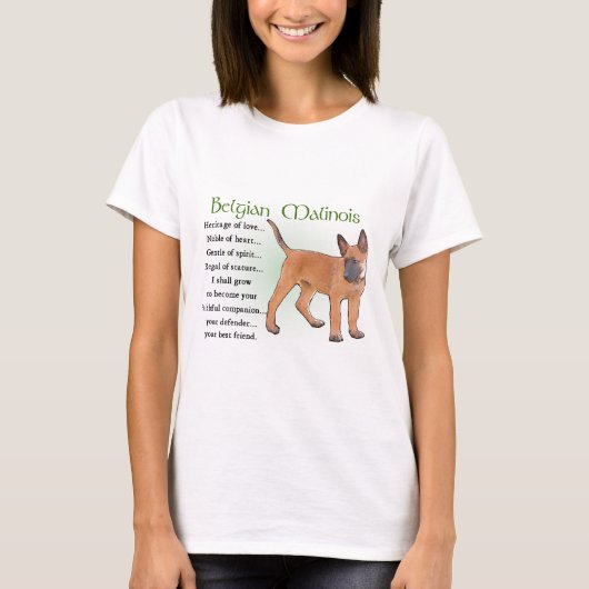 Belgische Malinois Gifts T-shirt (Voorkant)