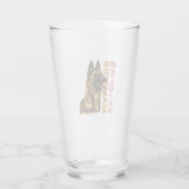 Belgische Malinois Glas (Achterkant)
