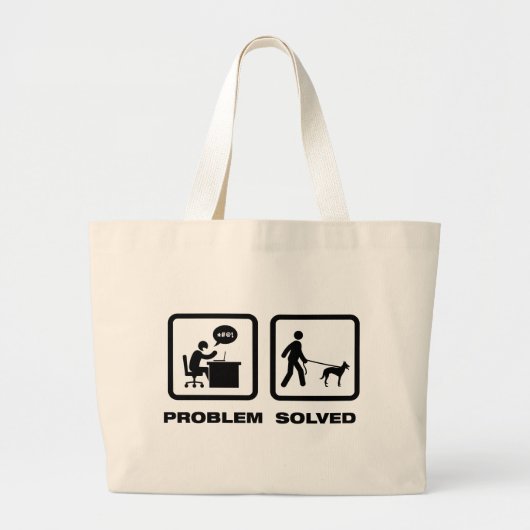 Belgische Malinois Grote Tote Bag (Voorkant)