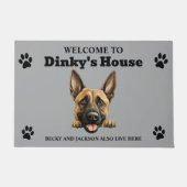 Belgische Malinois-hond Deurmat (Voorkant)