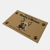 Belgische Malinois-hond Deurmat (Schuin)