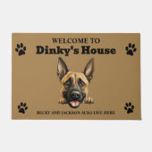 Belgische Malinois-hond Deurmat (Voorkant)