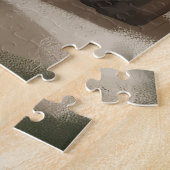 Belgische Malinois Hond in Sneeuw Kerstmis Legpuzzel (Zijkant)