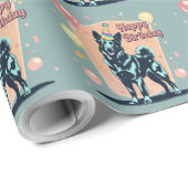 Belgische Malinois Hond Kleurrijk Cadeaupapier (Rol Hoek)