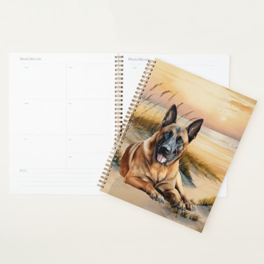 Belgische Malinois-hond kustbaai Planner (Display)