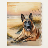 Belgische Malinois-hond kustbaai Planner (Achterkant)