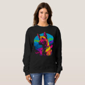 Belgische Malinois hond Pop Art Trui (Voorkant volledig)