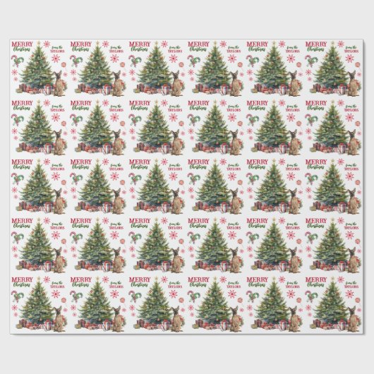 Belgische Malinois Hondenboom Cadeaupapier (Vlak)