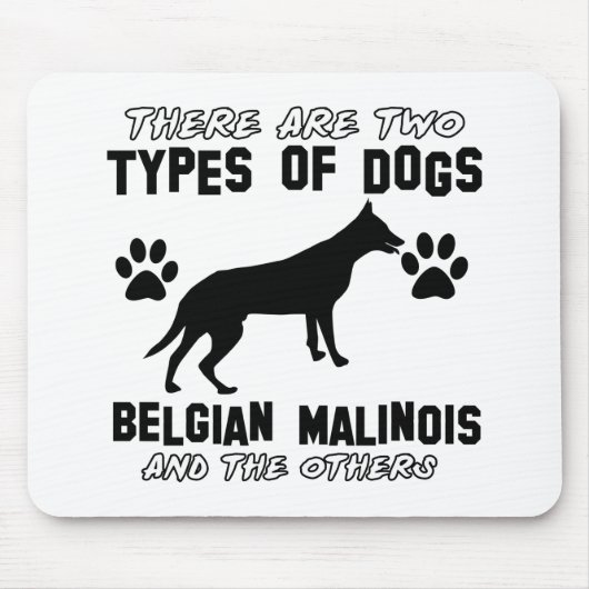 Belgische Malinois hondenontwerpen Muismat (Voorkant)