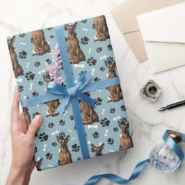 Belgische Malinois hondenpoot print alle gelegenhe Cadeaupapier