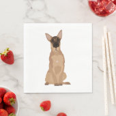 Belgische Malinois Illustratie! Servet (Insitu)