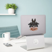 Belgische Malinois K9 Kracht - ELIT3 Sticker (Laptop op bureau)