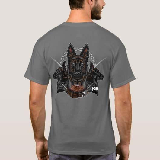 Belgische Malinois K9 Kracht - ELIT3 T-shirt (Achterkant)
