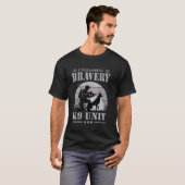 Belgische Malinois K9 Unit Dog Handler Amerikaanse T-shirt (Voorkant volledig)