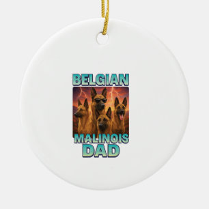 Belgische Malinois Keramisch Ornament
