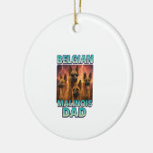 Belgische Malinois Keramisch Ornament (Links)