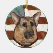Belgische Malinois Keramisch Ornament (Voorkant)