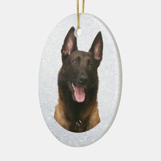 belgische malinois keramisch ornament (Links)