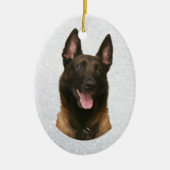 belgische malinois keramisch ornament (Voorkant)
