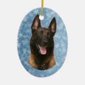 belgische malinois keramisch ornament (Voorkant)