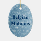 belgische malinois keramisch ornament (Achterkant)